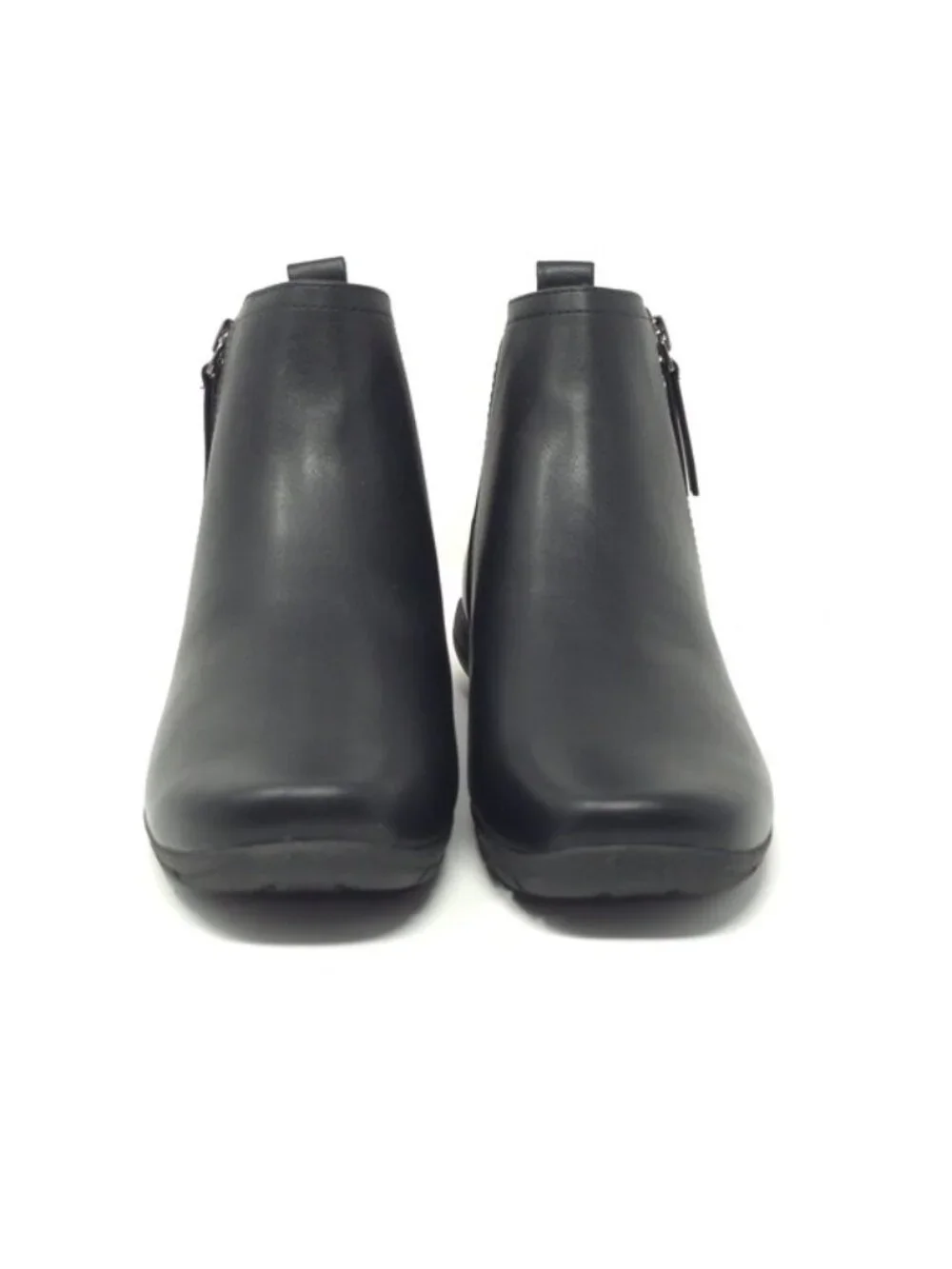 Easy Spirit Aleena3 Black Leather Comfort Ankle Booties Size 7.5M